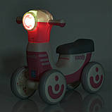 Каталка толокар Bambi M 5855 біговел EVA колеса, музика, світло, рожевий, фото 7