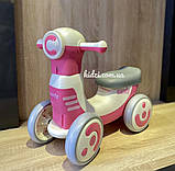 Каталка толокар Bambi M 5855 біговел EVA колеса, музика, світло, рожевий, фото 2