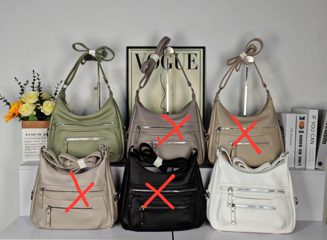 Сумка жіноча 30*21 см на плече з довгим ремінцем зі штучної шкіри Zhenya, фото 1