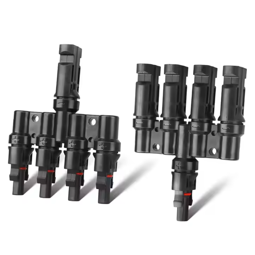 Конектор-розгалужувач 4 в 1 для сонячних панелей 4мм² MC-4 пара на 30 А