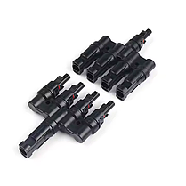 Конектор-розгалужувач 4 в 1 для сонячних панелей 4мм² MC-4 пара на 30 А, фото 5