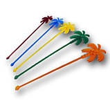 Мішалки для коктейлів Пальма кольорові 18,5см 100шт, фото 2