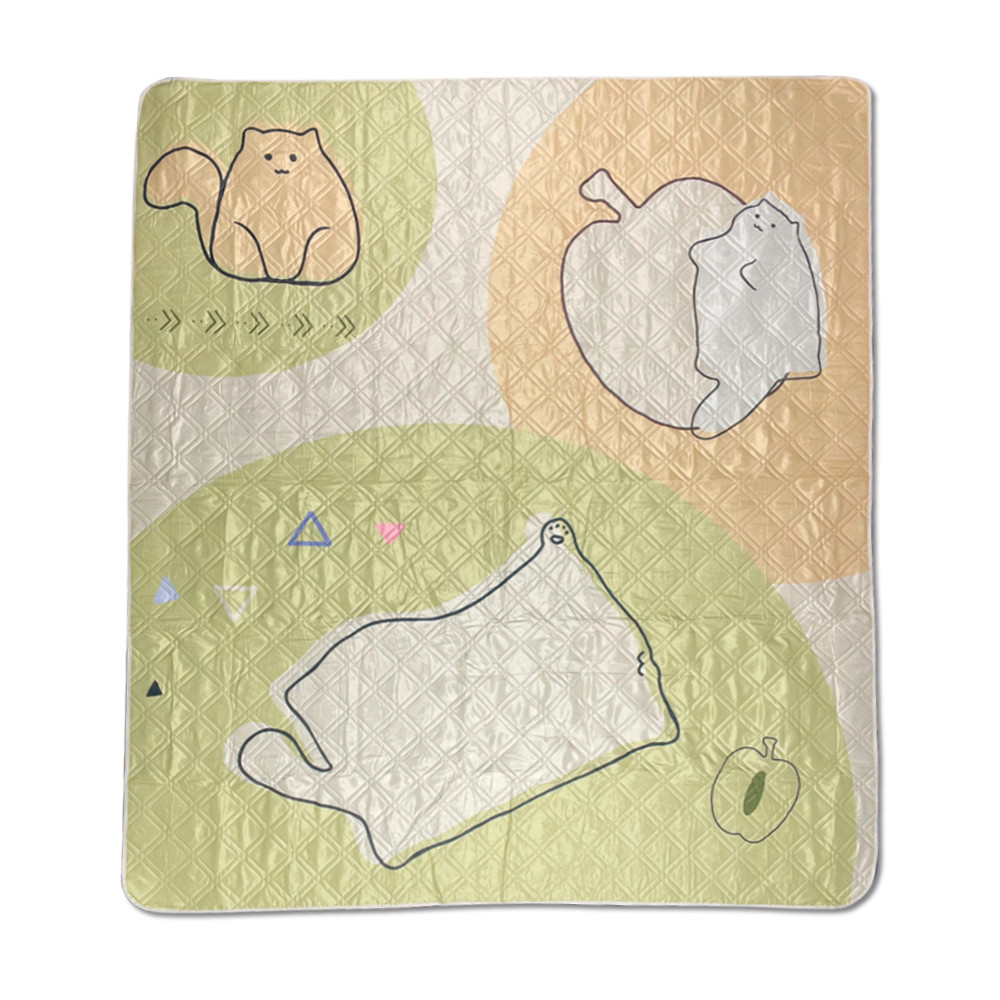 Килимок для пікніка Naturehike CNK2350WS010 (Light green), 210х240 см | Зручний вологостійкий каремат для відпочинку на природі