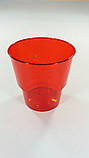 Стакани склоподібні 200 мл 25 шт червоні, фото 3