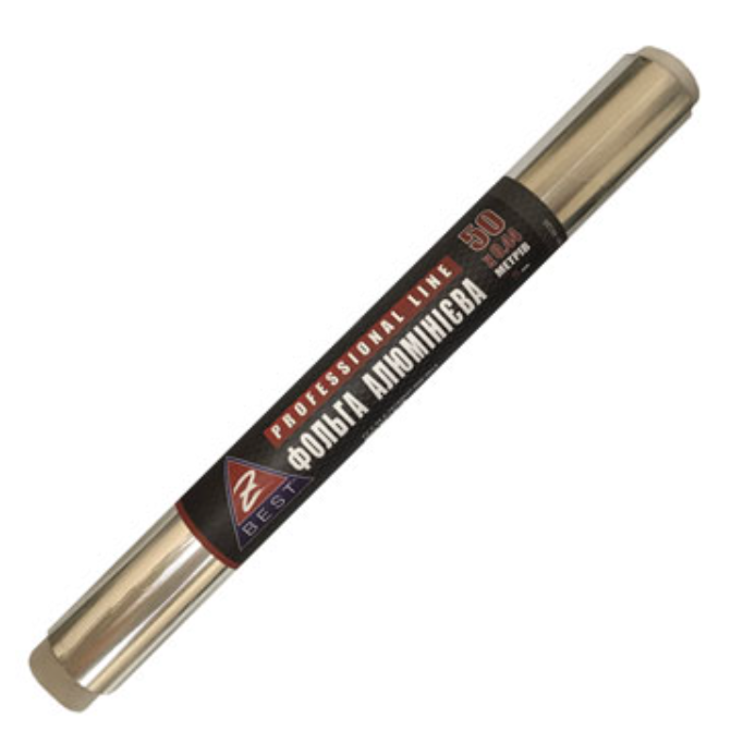 Фольга 50 м х 44 см 11 мкм алюмінієва харчова, фото 1