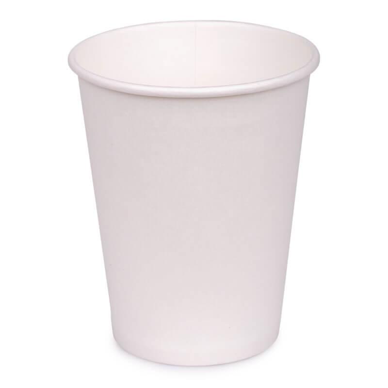 Стакани паперові 270 мл 50 шт білі, фото 1