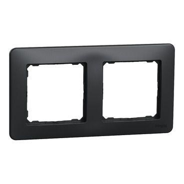 Рамка 2-місна Чорний універсальна Sedna Design Schneider SDD314802