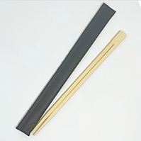 Палички для суші  подвійні в чорній упаковці 21см 100шт бамбук