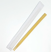 Палички для суши подвійні 23см 100шт бамбук в білій упаковці