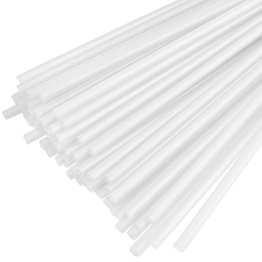 Трубочки фреш 25 см d 8 мм 500 шт прямі прозорі, фото 1