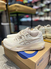 Eur36-46 тенісні кросівки Асикс Asics GEL-RESOLUTION X Cream/Mineral Beige взуття для падель тенісу зали