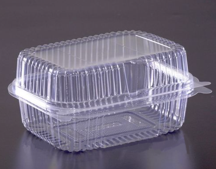 Одноразовий контейнер для їжі 1390 мл з кришкою 130х170х80 мм 100шт, фото 1