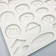 Силіконовий молд Маркі автомобілів — 18 шт., фото 2