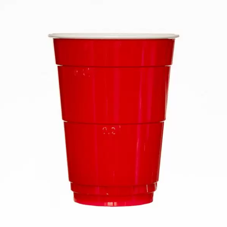 Червоні пластикові стакани Huhtamaki Red Cup 400 мл 20 шт
