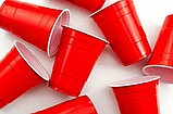 Червоні пластикові стакани Huhtamaki Red Cup 400 мл 20 шт, фото 3