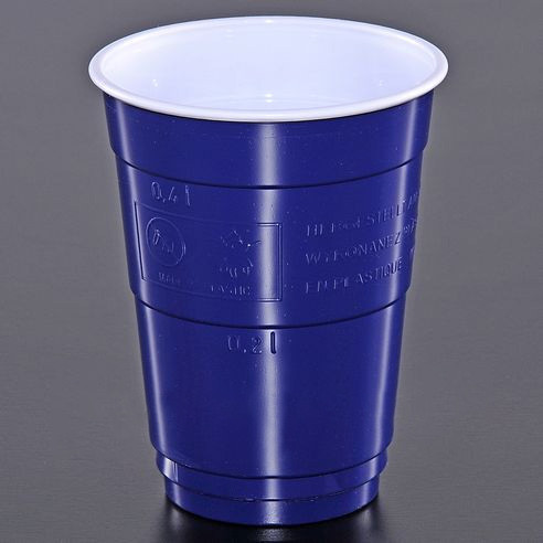Сині пластикові стакани Huhtamaki Party Blue Cup 400 мл 50 шт