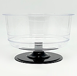 Креманка склоподібна прозора на ніжці 200 мл, фото 2