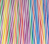 Трубочки фреш 25см d 8мм 500шт прямі різнокольорові білі на вкоси, фото 2