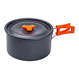 Набір туристичного посуду 3 предмети 16,5/14,5/17,5 см, фото 3