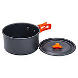 Набір туристичного посуду 3 предмети 16,5/14,5/17,5 см, фото 6