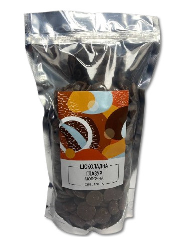 Шоколадна глазур молочна Zeelandia 1 кг