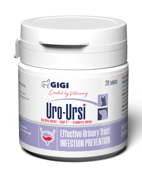 GiGi Uro-Ursi для профілактики сечокам'яної хвороби та циститів у кішок та собак 14 таб
