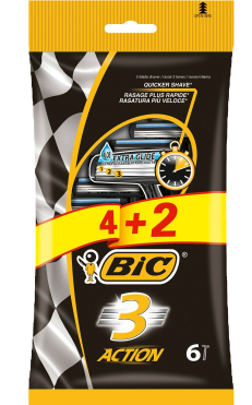 Верстат BIC 3 леза Action (6 шт)