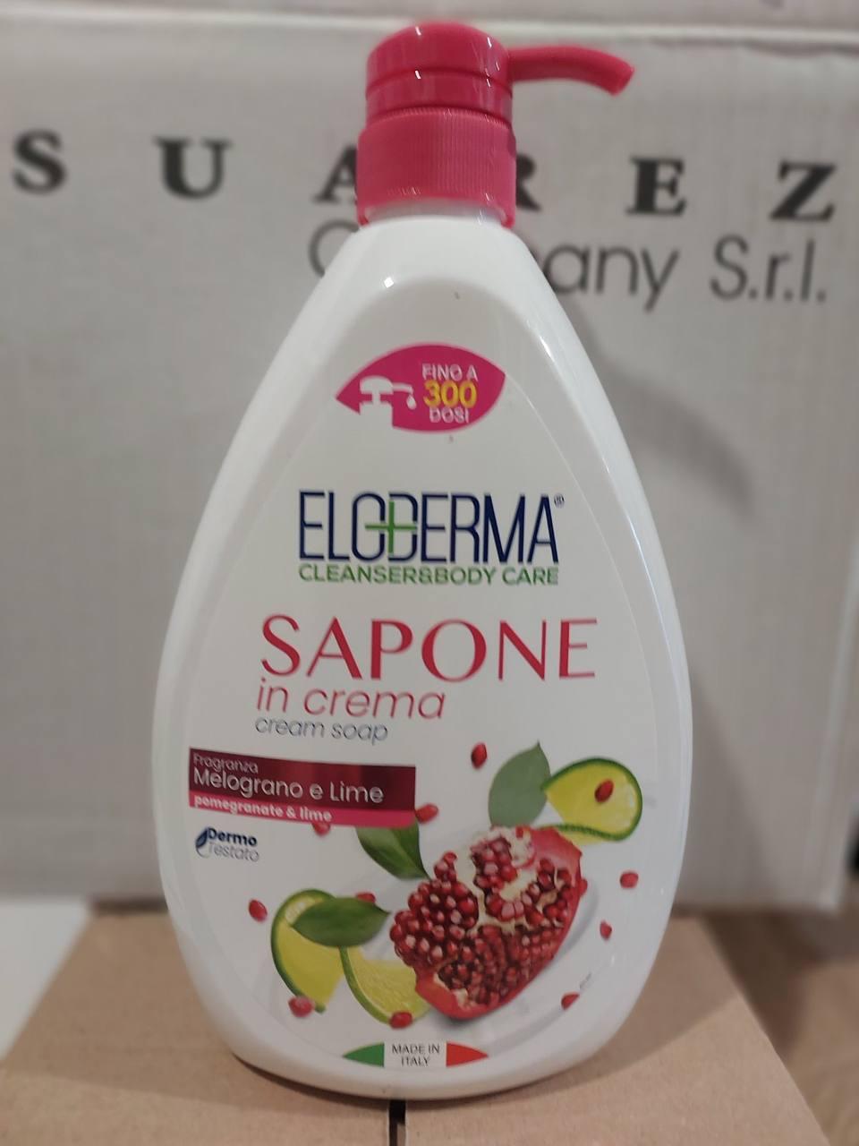 Крем-мило антибактеріальне Eloderma Гранат і Лайм, 1 л