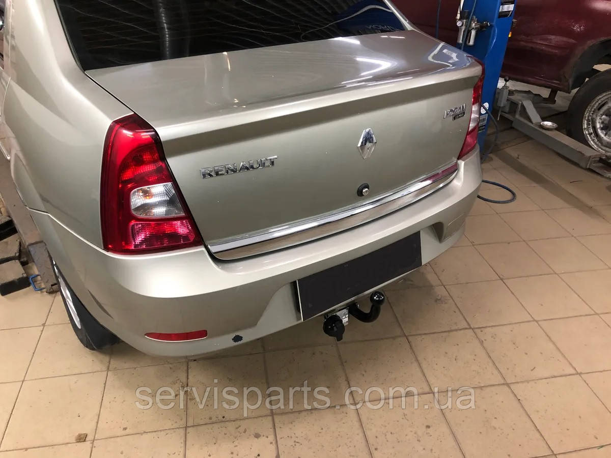 Фаркоп Renault Logan седан 2004-2012 (Рено Дачія Логан) без підрізу бампера