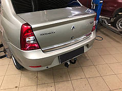 Фаркоп Renault Logan седан 2004-2012 (Рено Дачія Логан) без підрізу бампера