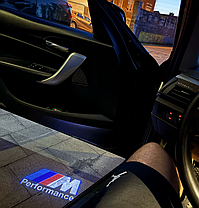 Проектор підсвічування логотипу для дверей BMW (БМВ) M-performance Логотип E90 F30 E60 F10 F01 E70 F15, фото 3