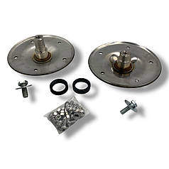 Опори барабана з кріпленням та сальниками для пральної машини Whirlpool 480110100802 (нержавіюча сталь)