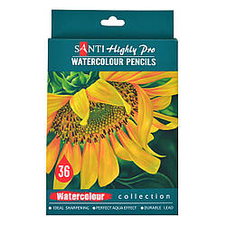 Набір акварельних олівців "Santi Highly Pro", 36 шт