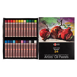 Пастель масляна SANTI 24 кольори