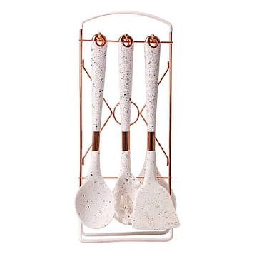 Набір кухонного приладдя на підставці 6 штук кухонні аксесуари Граніт YRUR7