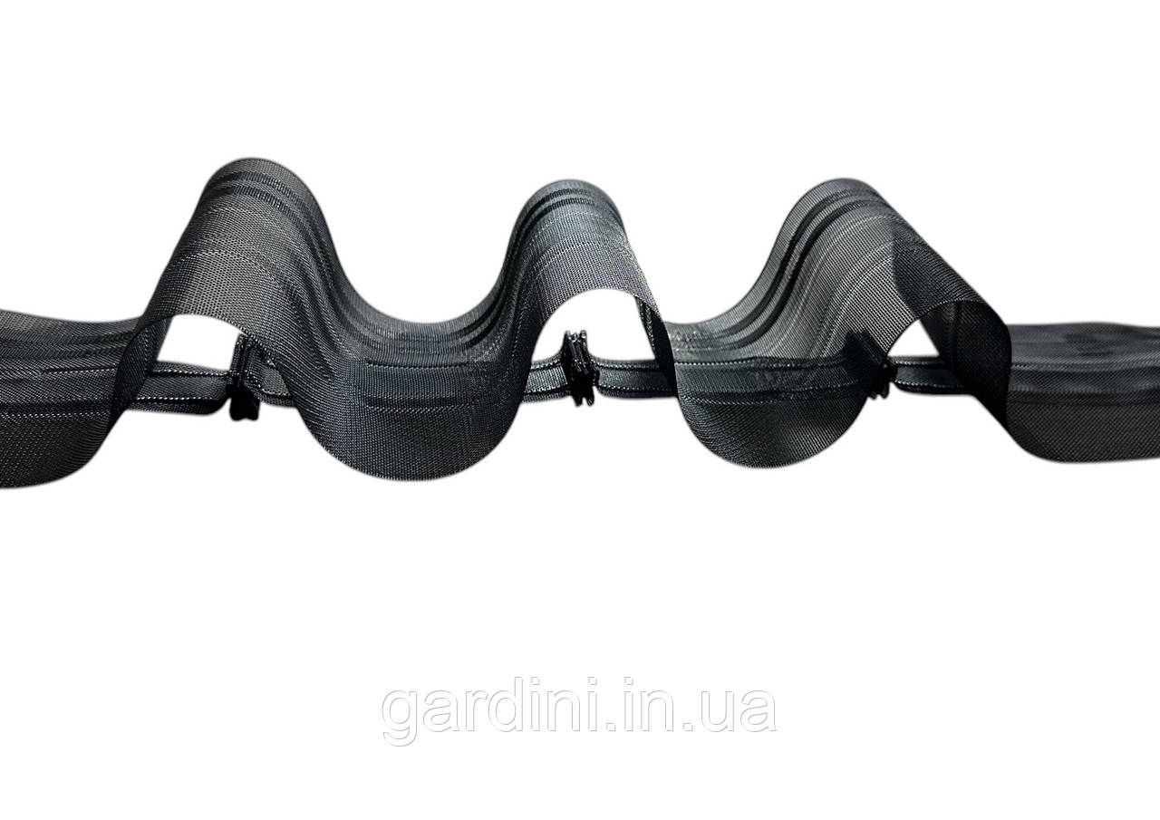 Тасьма BKS 006 прозора чорна 10 см 1/1,5