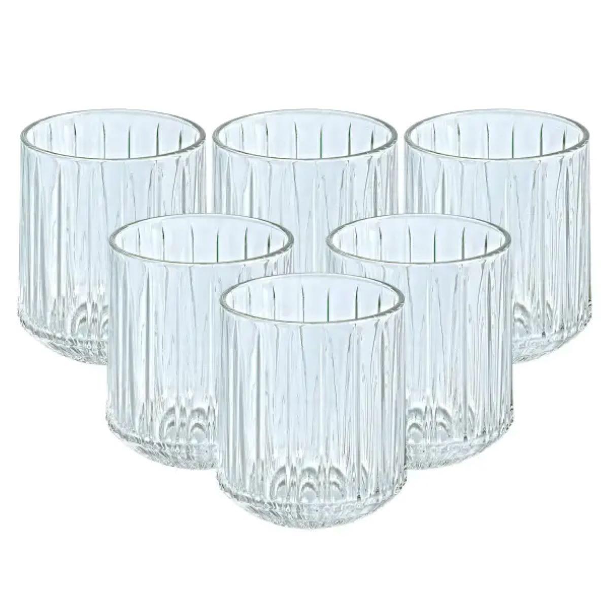 Набір склянок скляних 6 штук по 315 мл прозорий HP518, фото 1