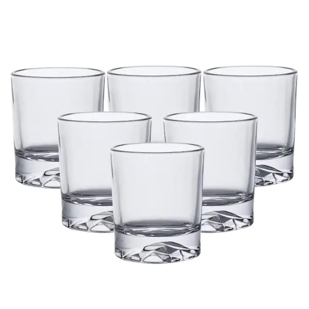 Набір склянок скляний 6 шт по 250 мл прозорий прозорий HP556, фото 1