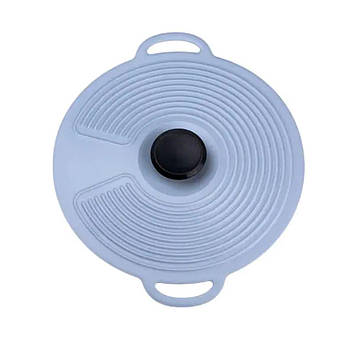 Багаторазова силіконова кришка універсальна 24 х 20.4 см Сірий HP34540S