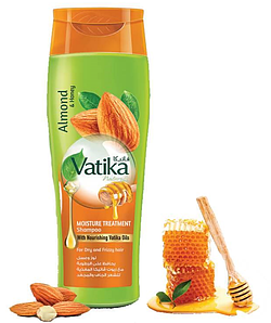Dabur Vatika / Шампунь «Зволожуючий» (масло мигдалю, мед), 360 мл Єгипет
