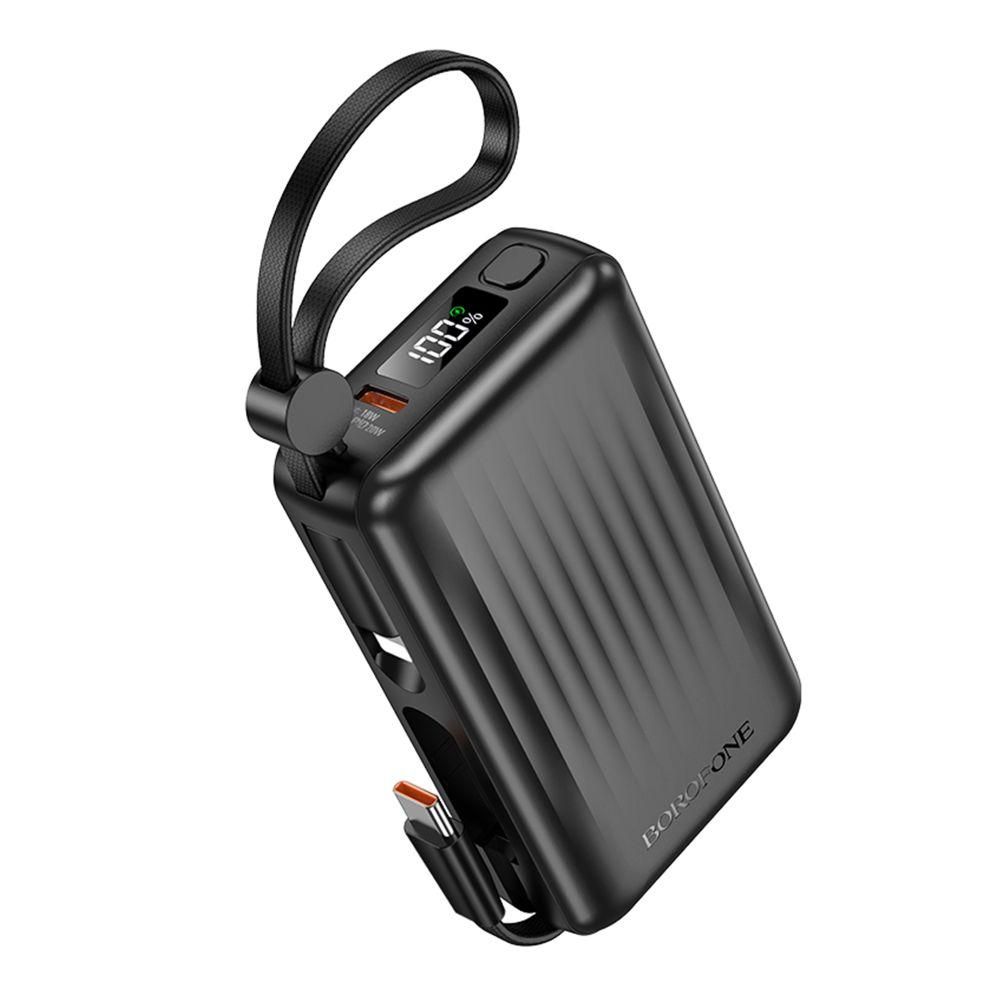 Універсальна Мобільна Батарея Power Bank Borofone BJ70 Source dual PD20W with cable 10000 mAh Колір Чорний
