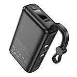 Універсальна Мобільна Батарея Power Bank Borofone BJ70 Source dual PD20W with cable 10000 mAh Колір Чорний, фото 9