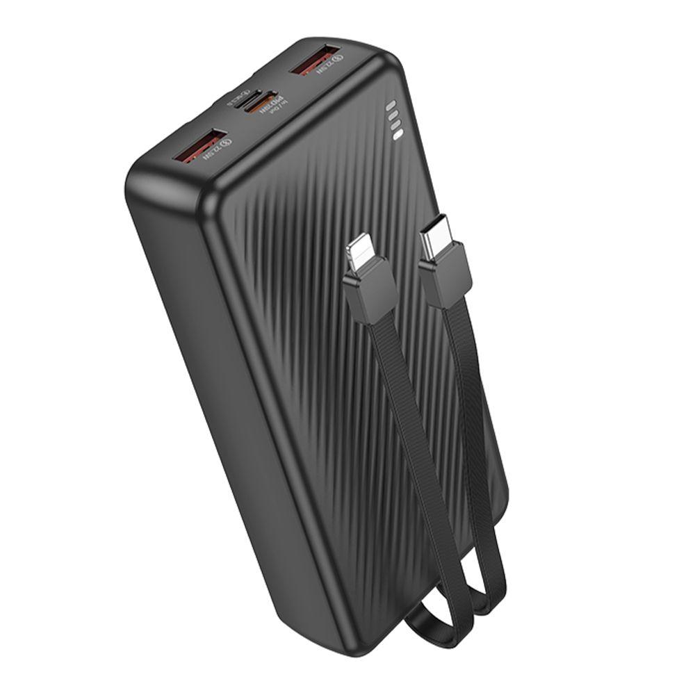 Універсальна Мобільна Батарея Power Bank Borofone BJ57A Graceful 22.5W+PD20W with cable 20000 mAh Колір Чорний