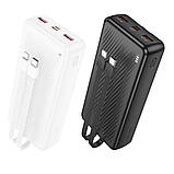 Універсальна Мобільна Батарея Power Bank Borofone BJ57A Graceful 22.5W+PD20W with cable 20000 mAh Колір Чорний, фото 3