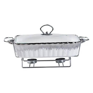 Марміт 1,5 л прямокутний порцелянаовий марміт з підігрівом HP1020