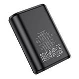 Універсальна Мобільна Батарея Power Bank Hoco Q3 18W+PD20W 10000 mAh Колір Чорний, фото 6