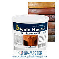 Меблевий акриловий лак для дерева на водній основі (0.8 л) Bionic House (Біонік Хаус)