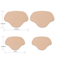 Латка для ремонту взуття на п'яті 4шт бежевий