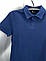 Чоловіча футболка з коміром Поло L Синій, фото 3