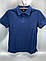 Чоловіча футболка з коміром Поло L Синій, фото 2